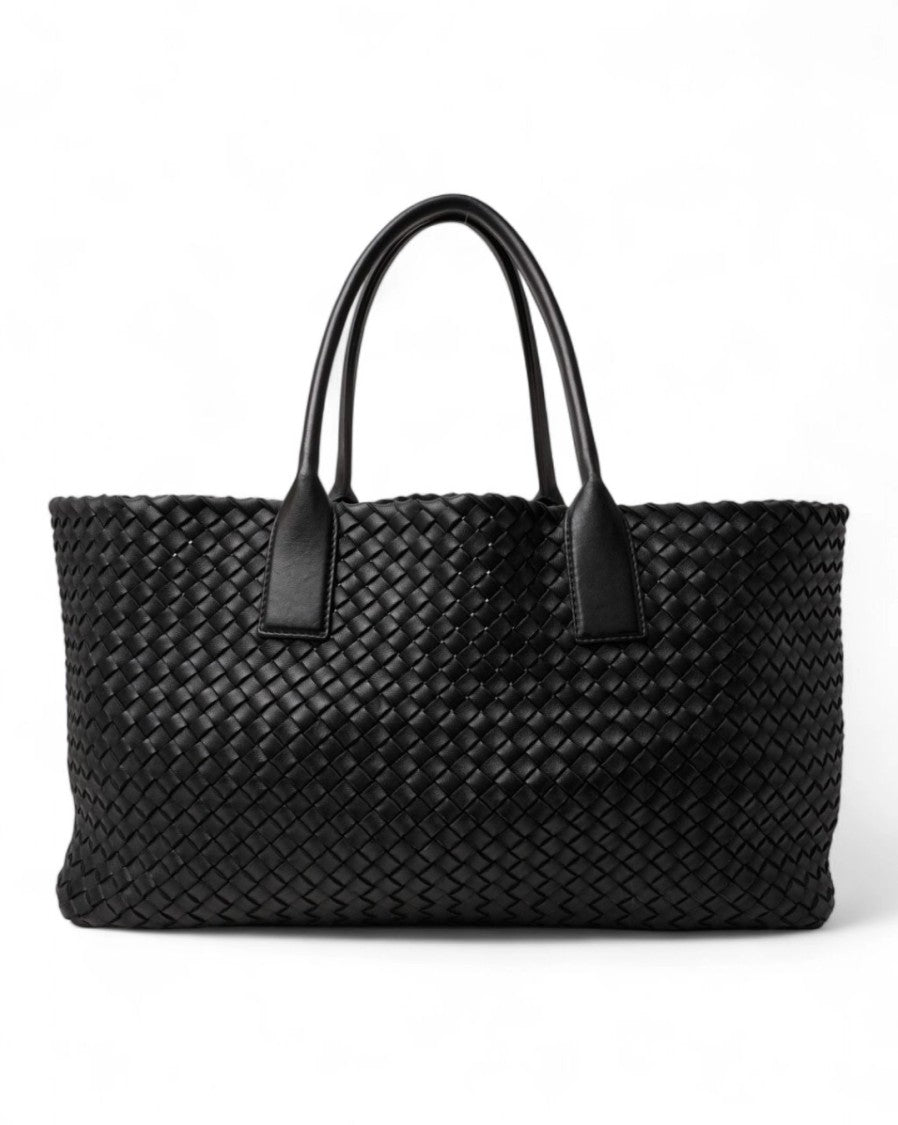 Bottega Veneta Cabat Medium Braided Black