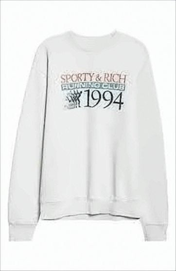 Sporty And Rich Relaxed Fit Long-Sleeve Graphic Sweatshirt