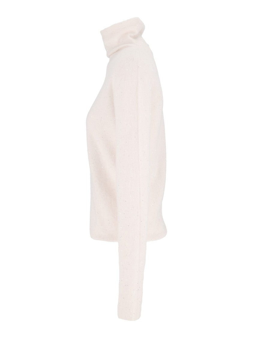 Antonelli Firenze Soft Folded Collar Long-Sleeve Turtleneck Sweater