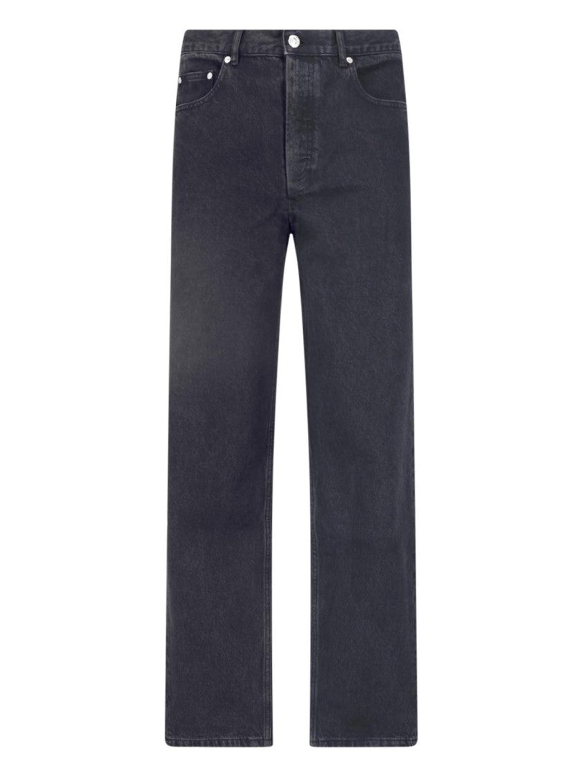 A.P.C. Black Straight-Leg Organic Cotton Jeans