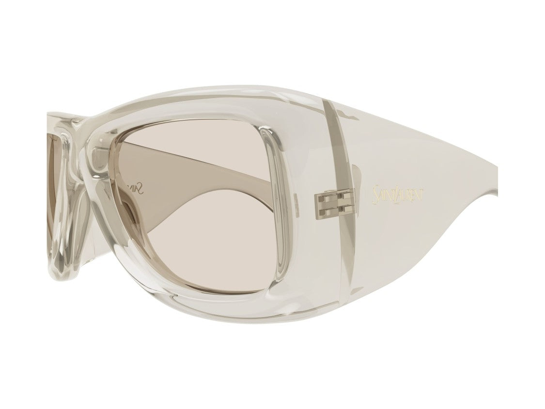 Saint Laurent Howl Sl 902 Translucent Beige Oversized Sunglasses