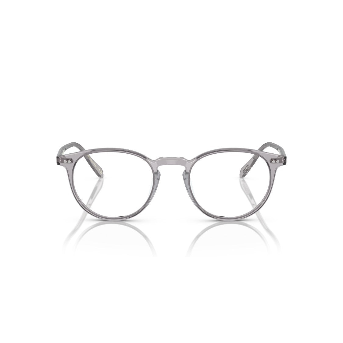 Oliver Peoples 0Ov5004 Translucent Acetate Rounded Eyeglasses With Keyhole Bridge