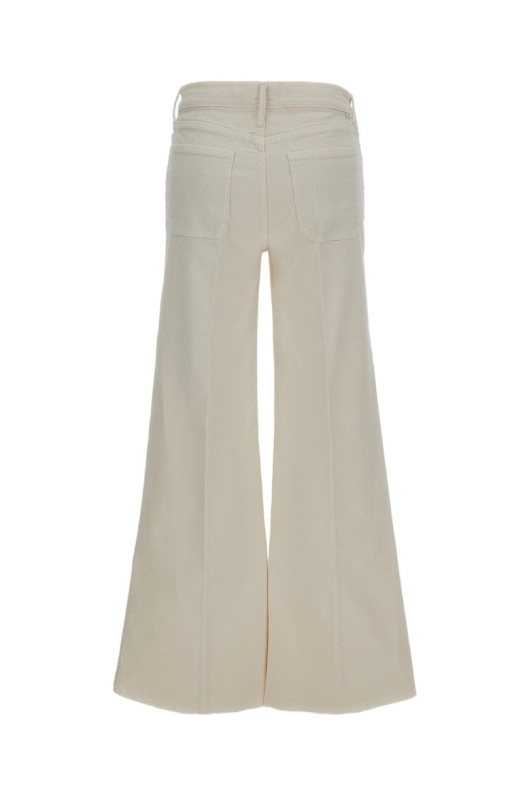 Mother High-Rise Flared Jeans With Raw-Cut Hem