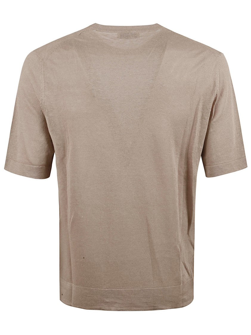 Ballantyne Relaxed Fit Brown Short-Sleeved T-Shirt