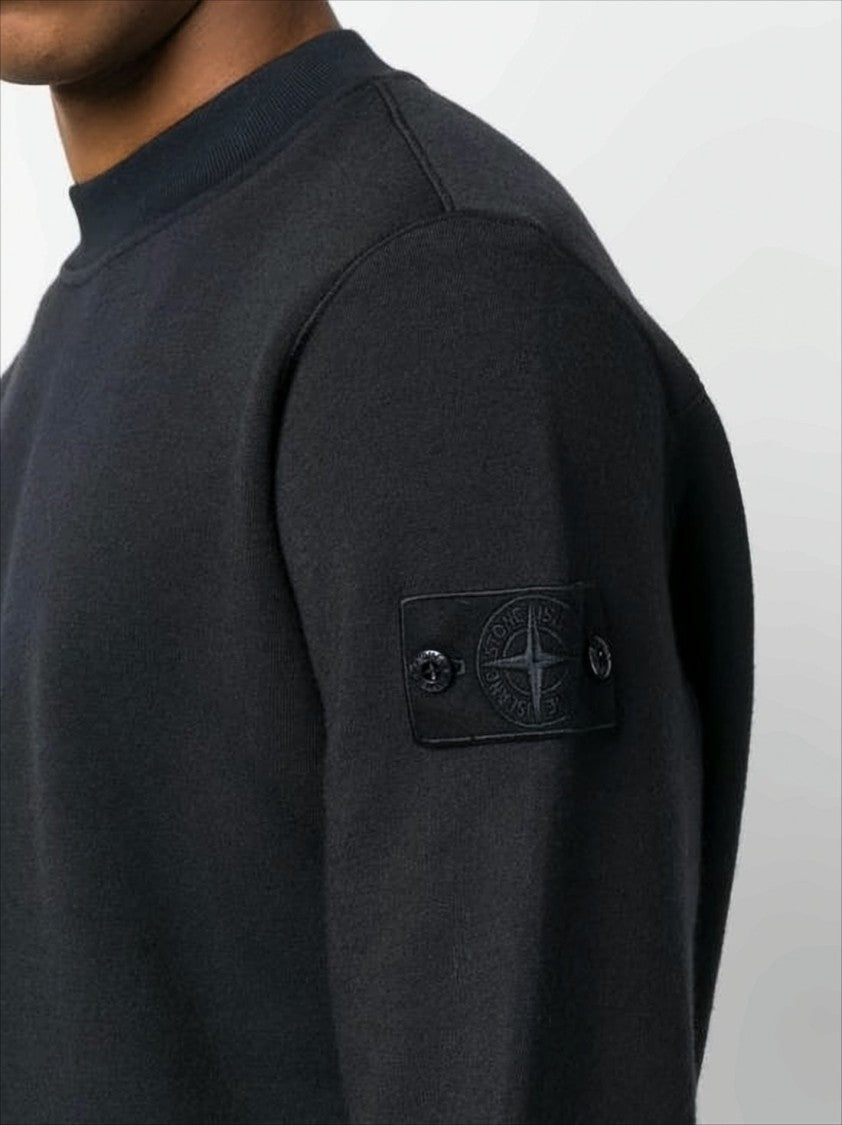 Stone Island Relaxed Fit Black Long-Sleeve Top