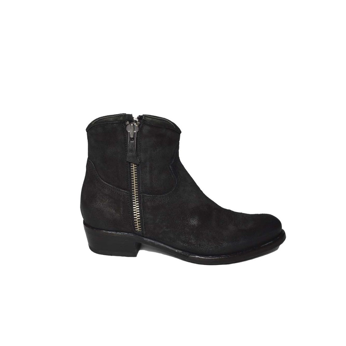 Damy Texano-Style Ankle Boots With Vintage Suede Finish