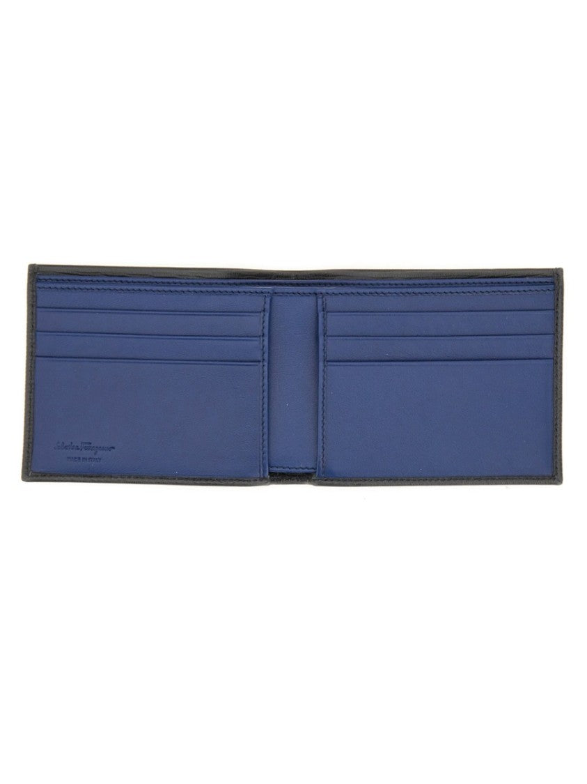 Ferragamo Gancini Textured Calf Leather Wallet