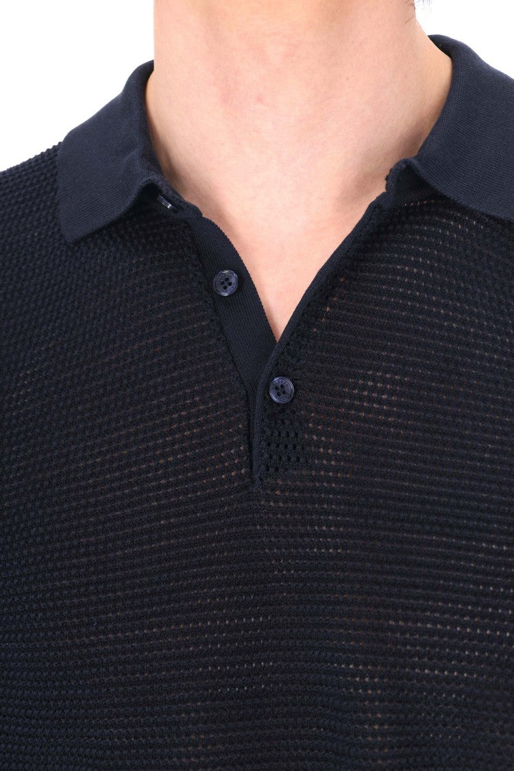 Orlebar Brown Burnham Tie Stitch Cotton-Silk Polo Shirt