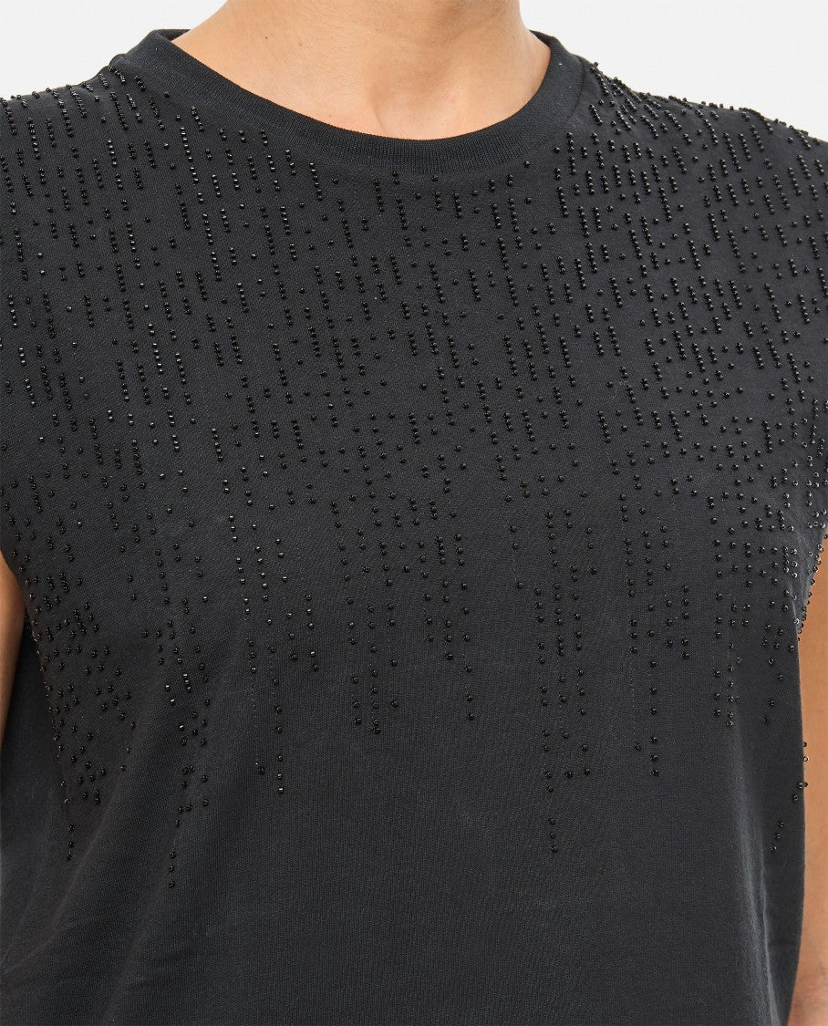 Golden Goose Black Journey W's Sleveless Slim T-Shirt