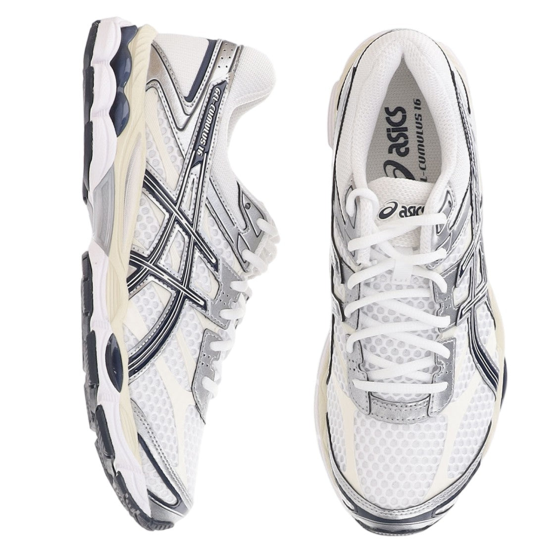 Asics White Gel Cumulus 16 Synthetic Sneakers