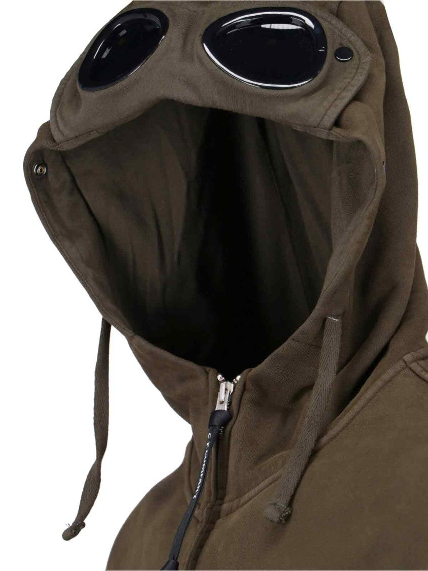 C.P. Company Logo Zip Hoodie – Green