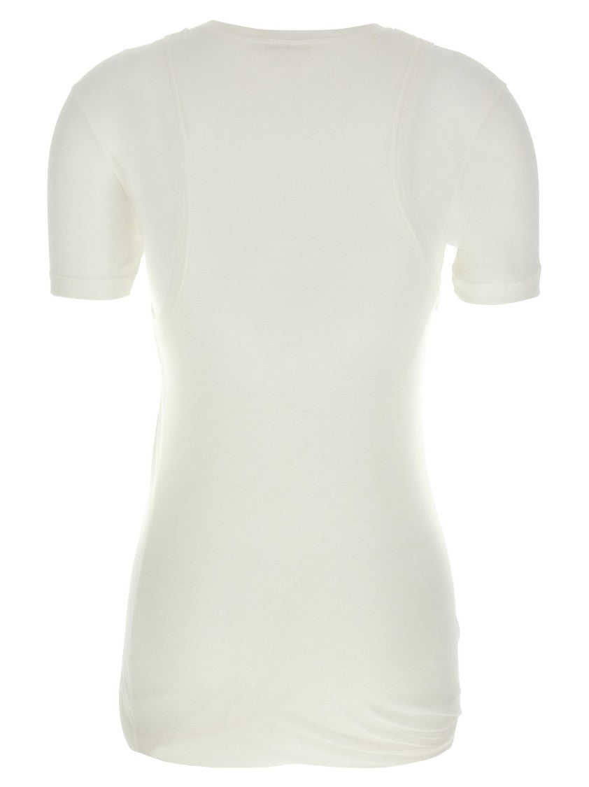 Jil Sander Overlapping Double-Layer Cotton Jersey T-Shirt