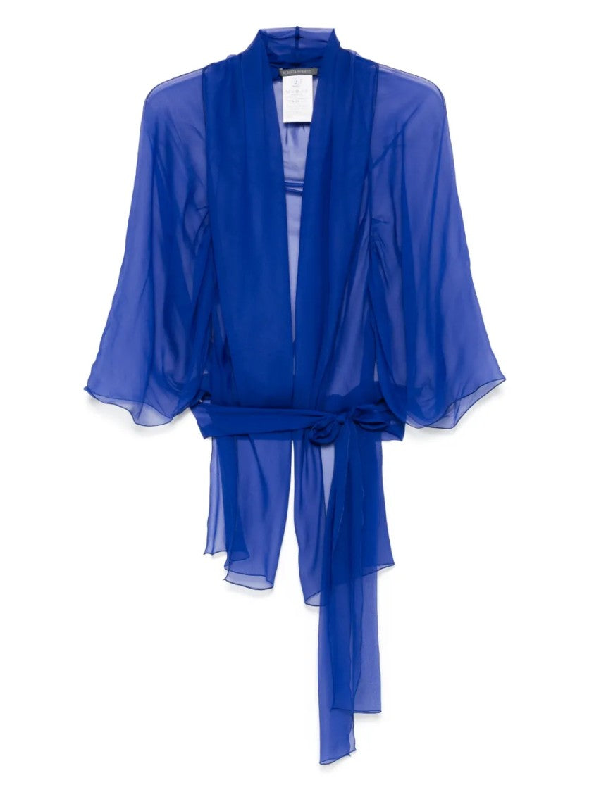 Alberta Ferretti Delicate Sheen Lightweight Foulard Scarf