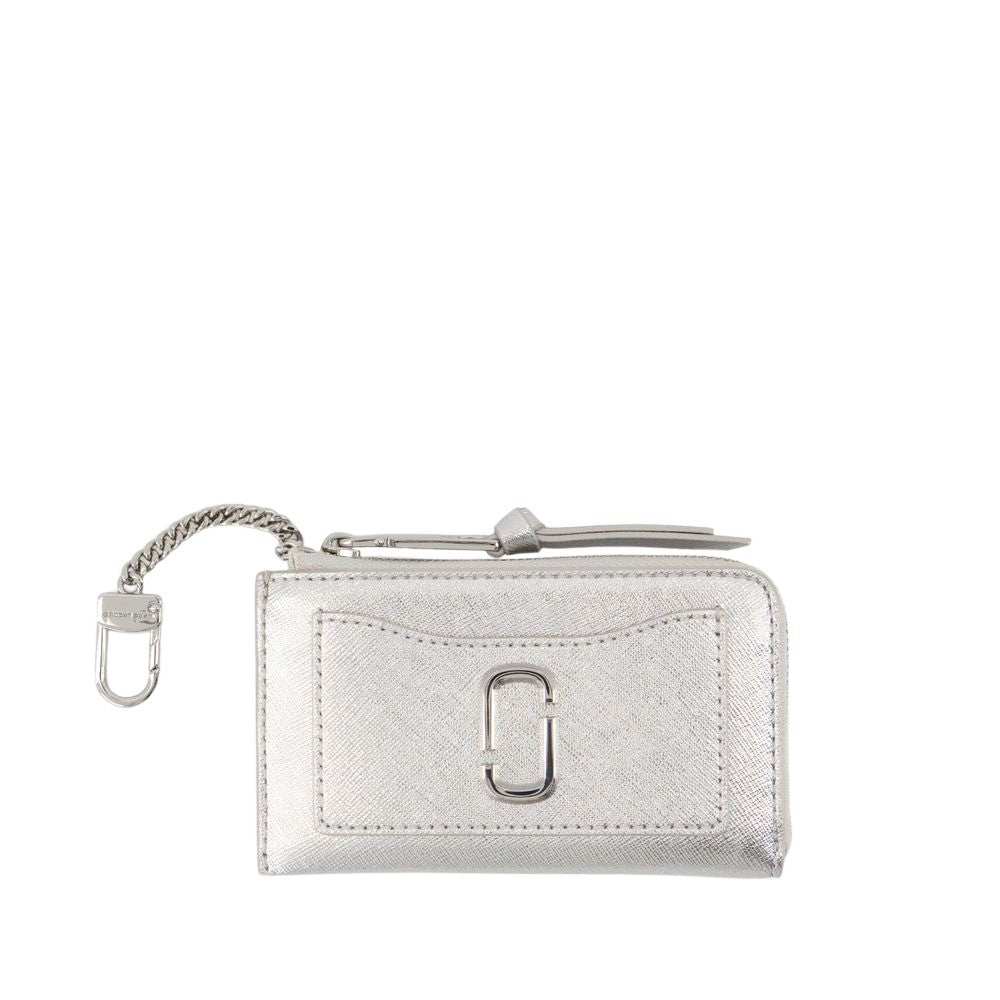 Marc Jacobs The Top Zip Wallet - Leather - Silver