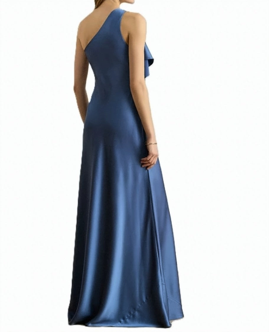 Polo Ralph Lauren Elzira Gown Satin Draped Dress