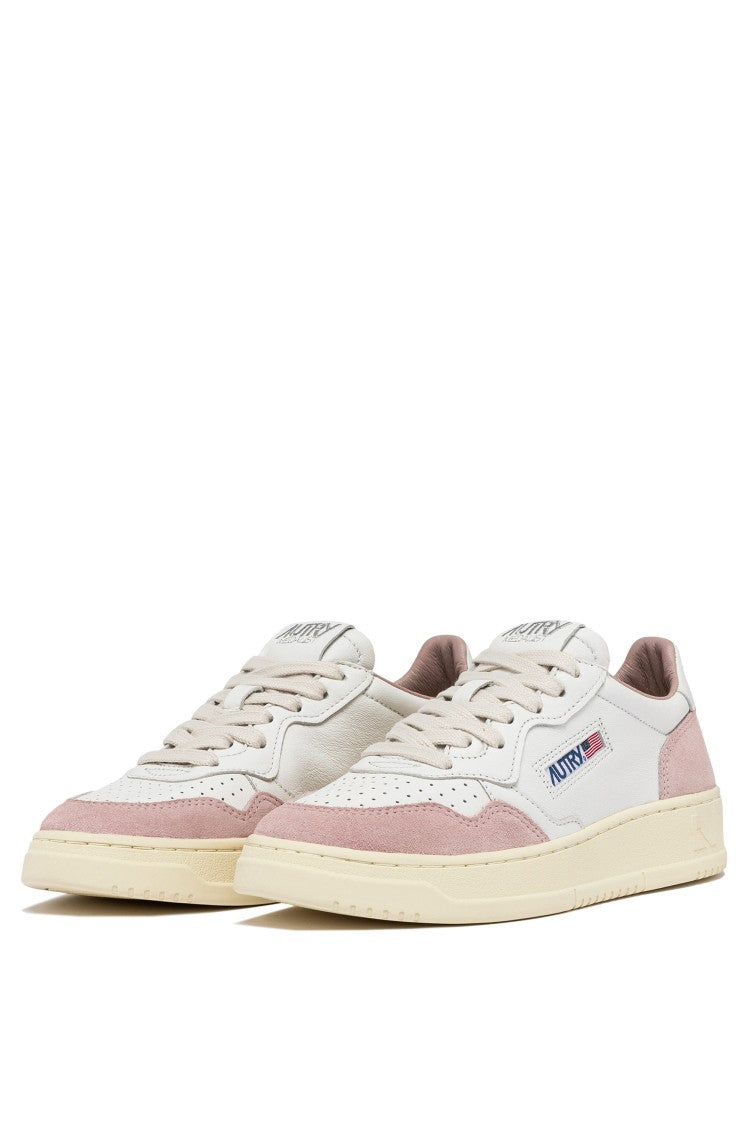 Autry Medalist Goat Leather & Suede Pink Sneakers