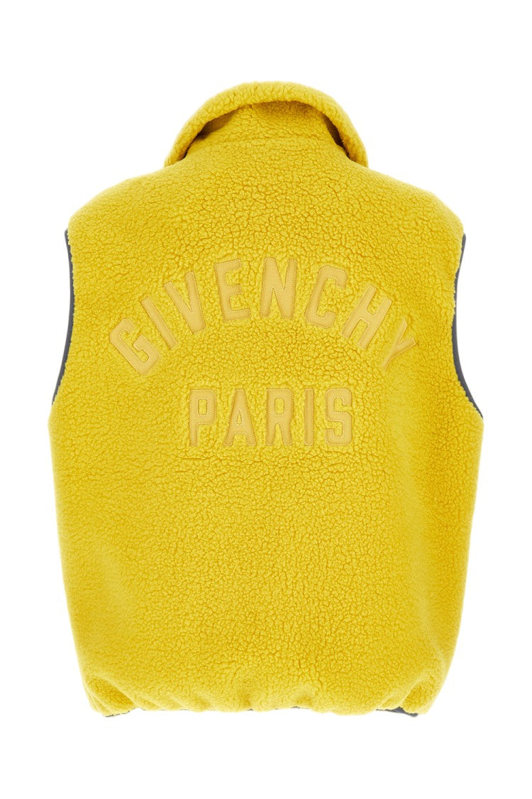 Givenchy Textured Sleeveless Fleece Vest With Embossed Detailing