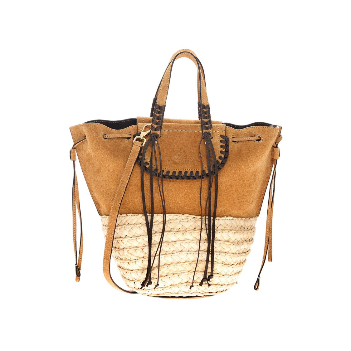 Cuba Lab Suede And Rafia Bolero Bag