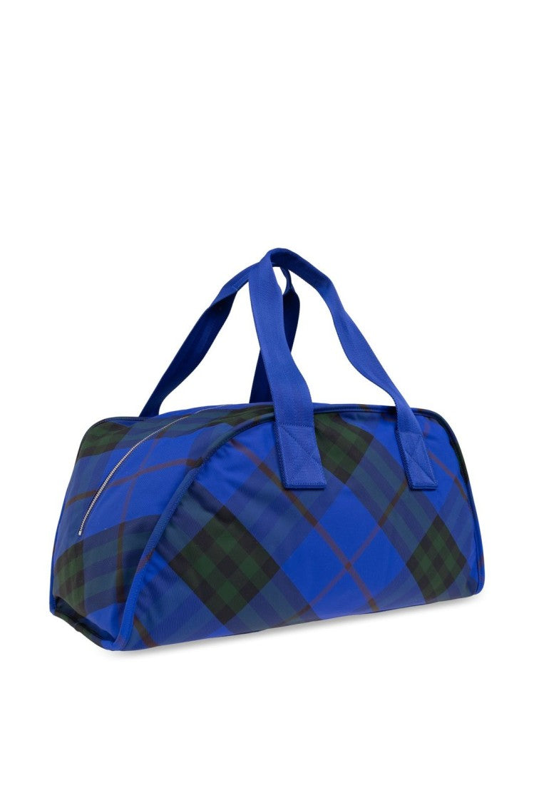 Burberry Tartan Pattern Duffle Bag
