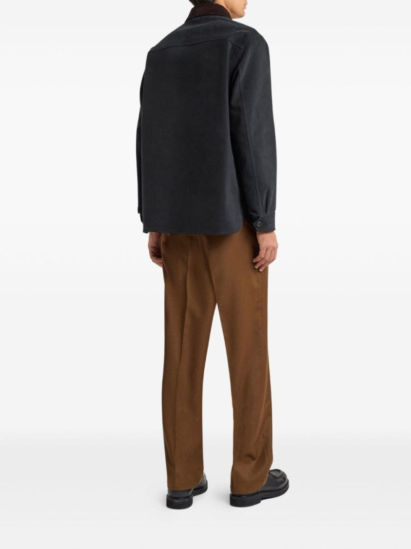 Etro Workwear Jacket With Corduroy Collar
