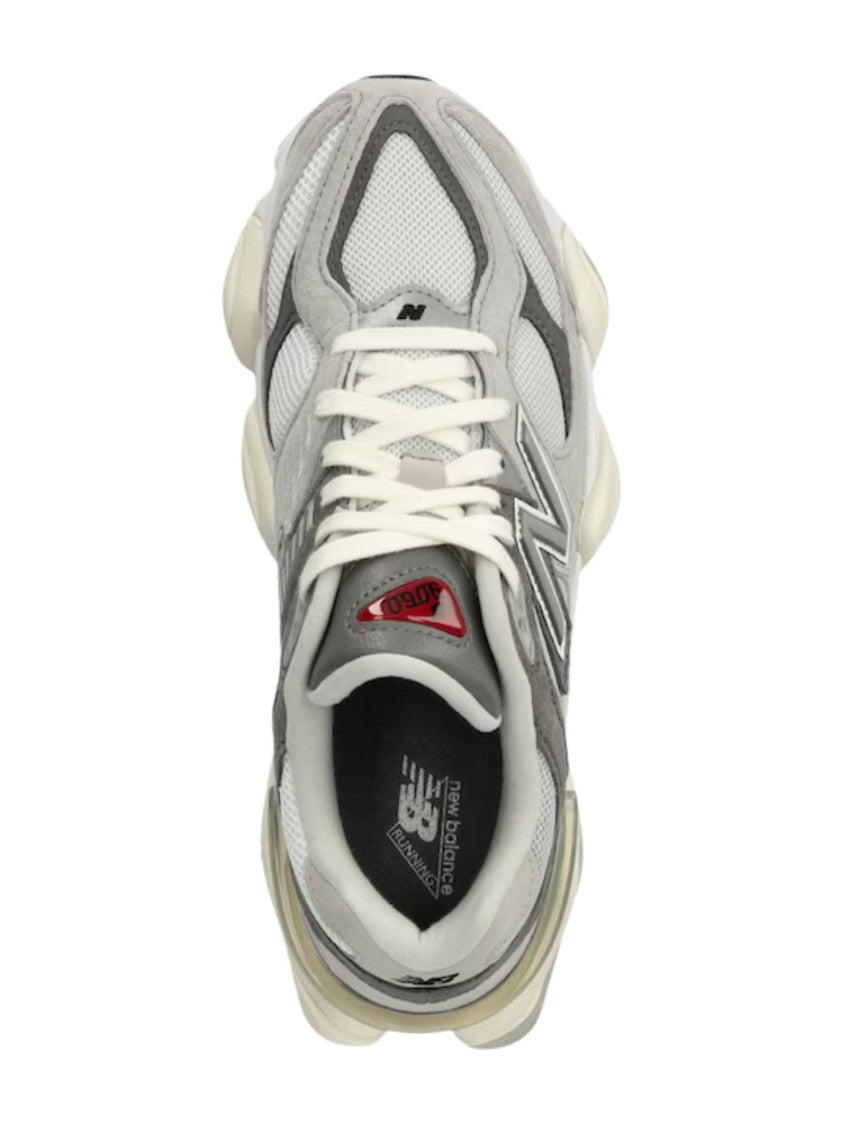New Balance Grey White Suede 9060 Sneakers