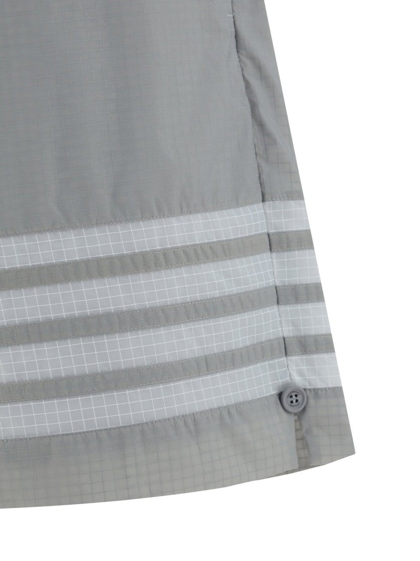 Thom Browne Light Grey Shorts With Elastic Waistband