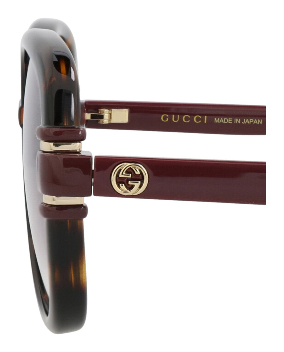 Gucci Square-Frame Injection Sunglasses