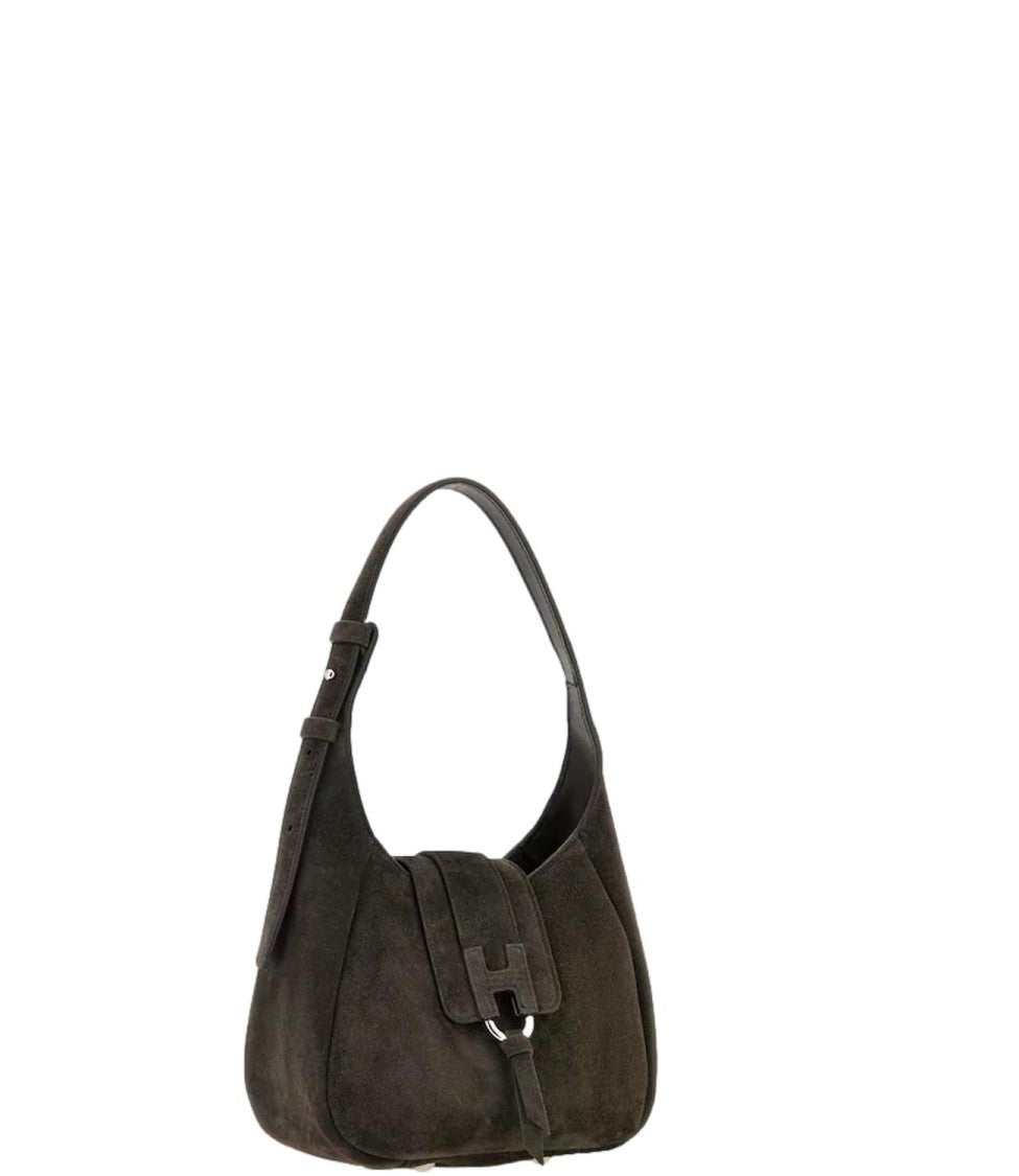 Hogan Rosewood H01x Wool-Blend Hobo Bag