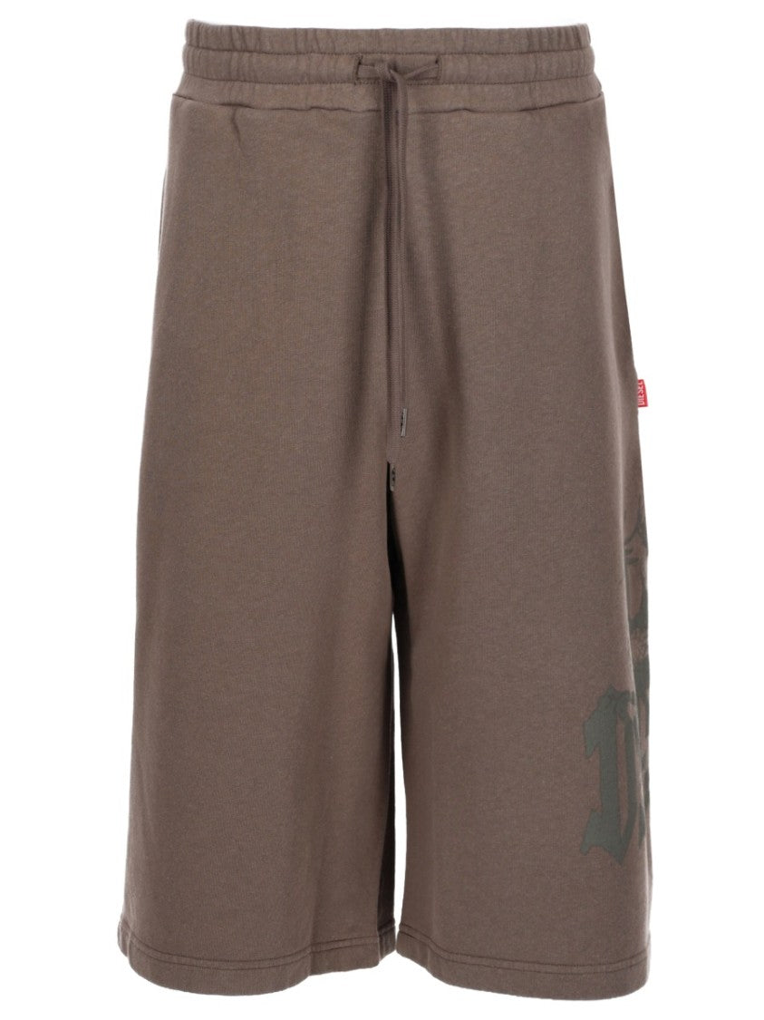 Diesel P-From Cotton Hemp Relaxed Shorts