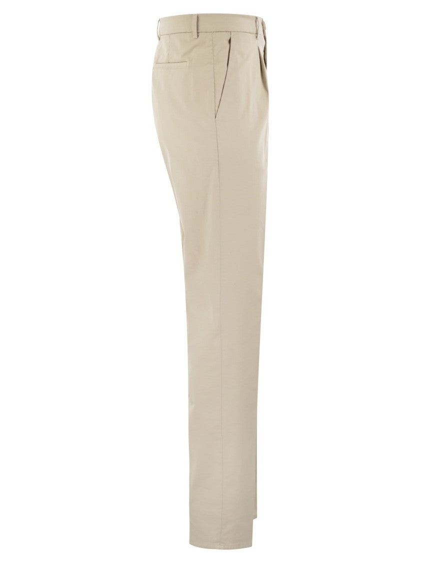 Brunello Cucinelli Garment-Dyed Leisure Fit Trousers