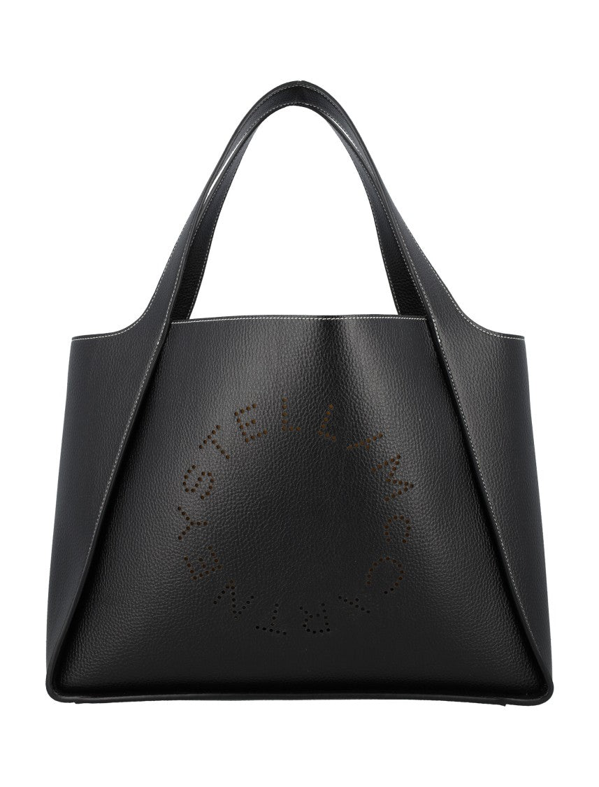 Stella Mccartney Logo Tote Bag Embossed Grainy Alter Mat