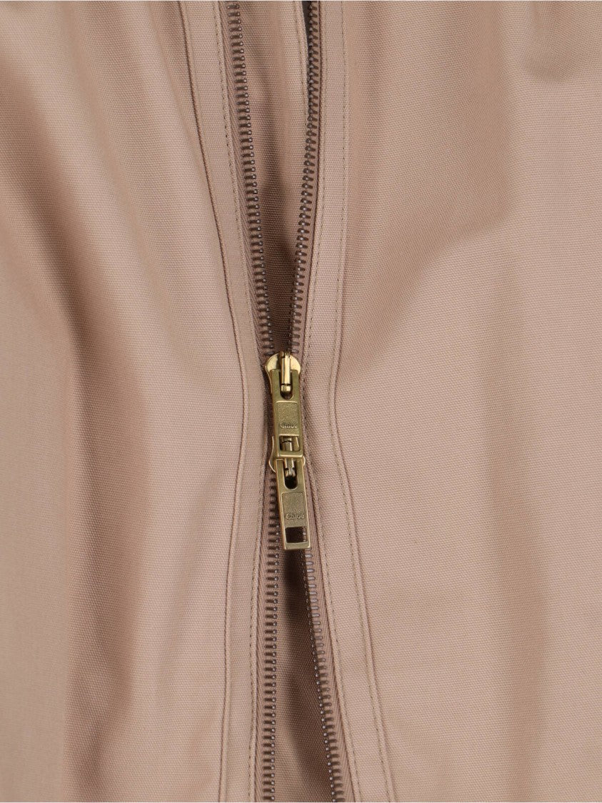 Chloé Tailored Brown Jacket With Structured Collar