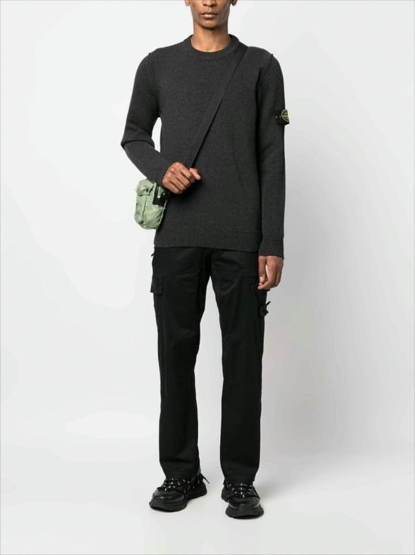 Stone Island Classic Crew Neck Grey Sweater