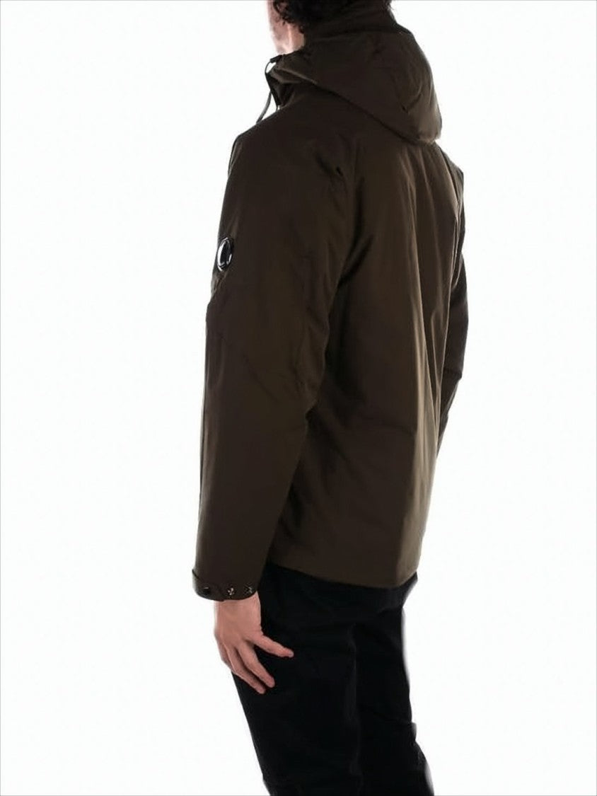 C.P. Company Structured Olive Poly Jacket With Adjustable Hood