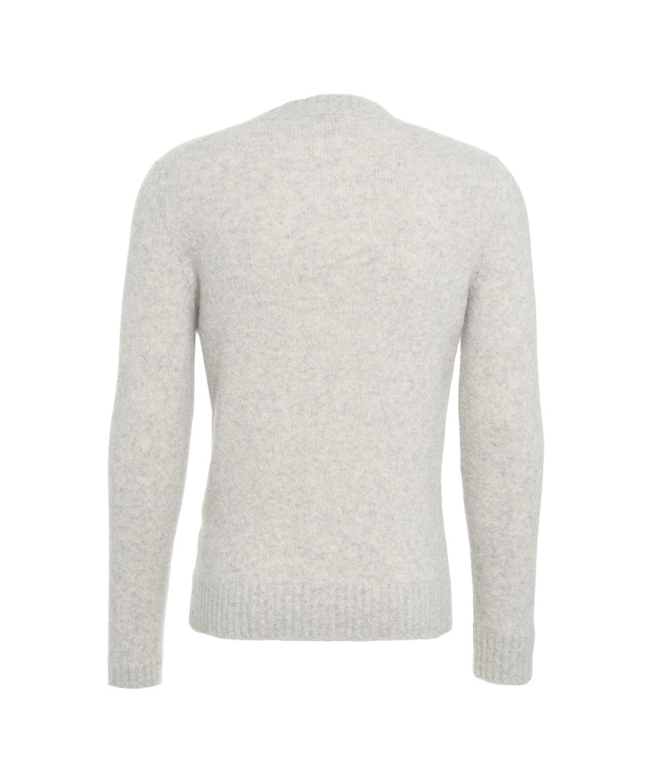 Kangra Heathered Knit Sweater With Classic Round Neck