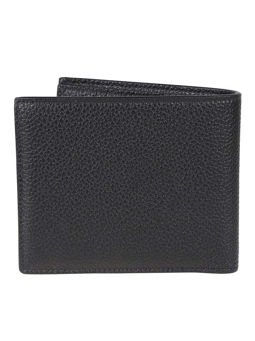 Tom Ford Black Pebbled Leather Billfold Wallet