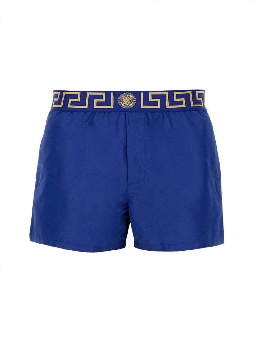 Versace Sea Shorts With Greek Border