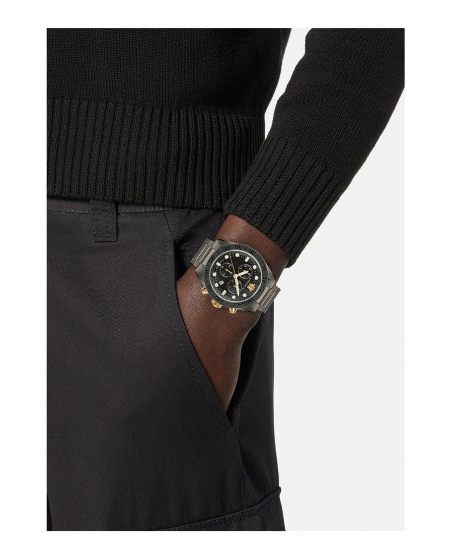 Versace Greca Dome Chrono Bracelet Watch