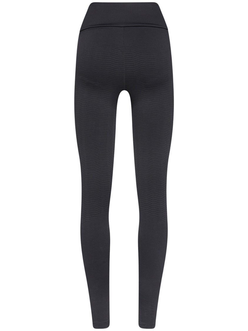 Wolford Wellness Leggings High-Waisted Ribbed Texture Leggings