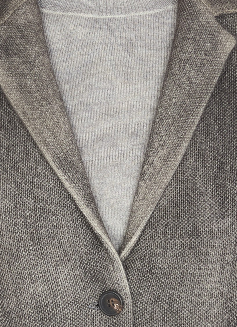 Avant Toi Grey Wool And Cashmere Blazer