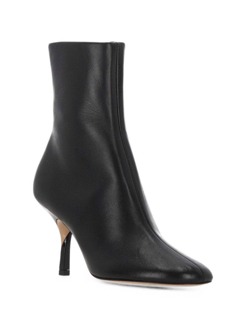 Jacquemus Ankle Boots With Pointed Toe And Curved Kitten Heel
