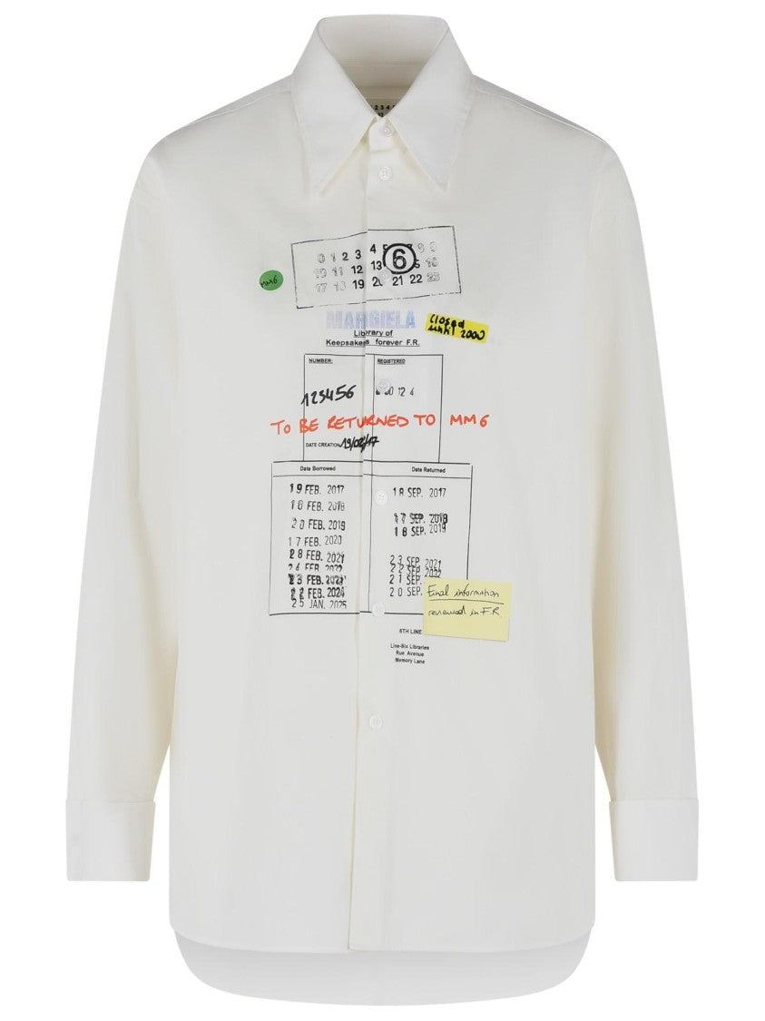 Mm6 By Maison Margiela White Cotton Shirt