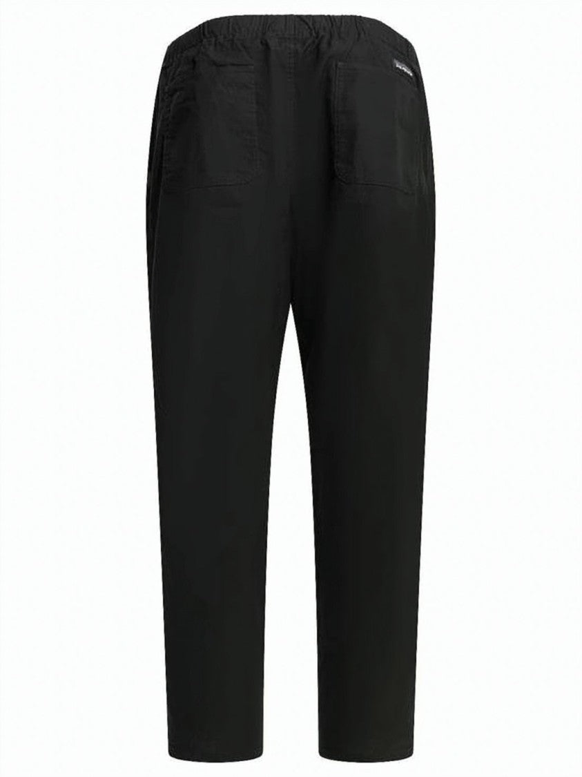 Patagonia Straight-Leg Black Pants With Adjustable Belt And Functional Pockets