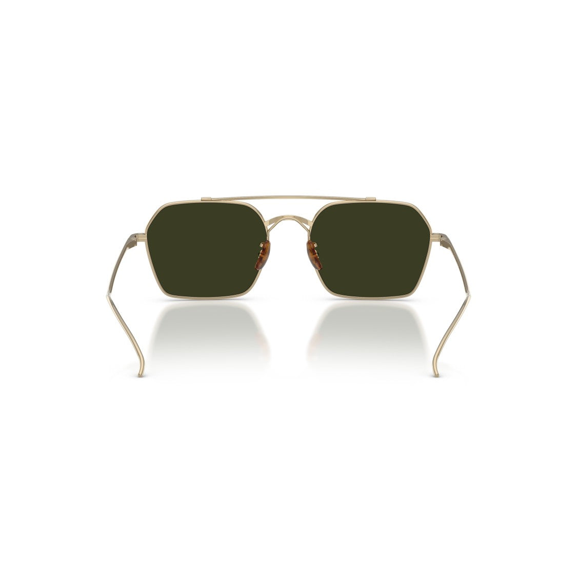 Oliver Peoples 0Ov1365st Rectangular Titanium Sunglasses With Double Bridge