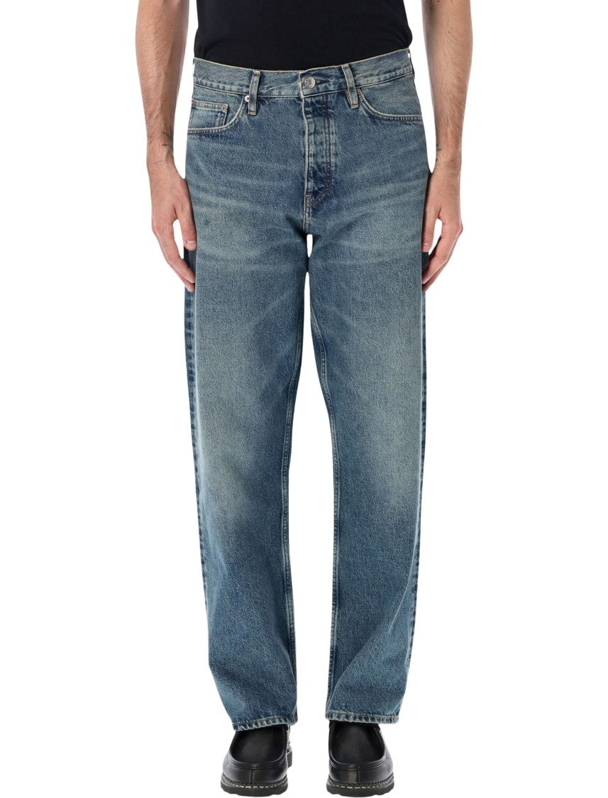 Sunflower Dirty Tint Organic Cotton Vintage Finish Twisted Seams Loose Jeans