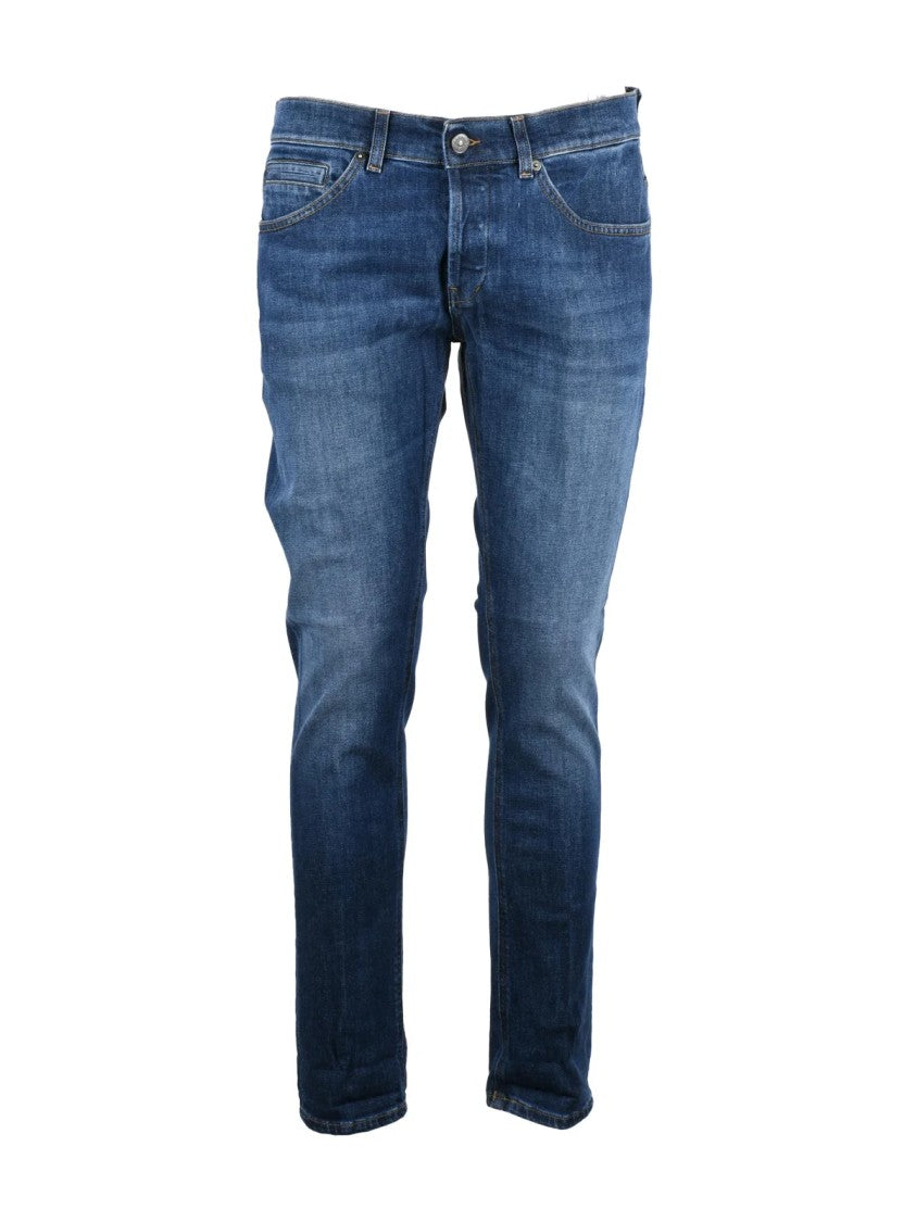 Dondup Blue George Distressed Skinny-Leg Jeans