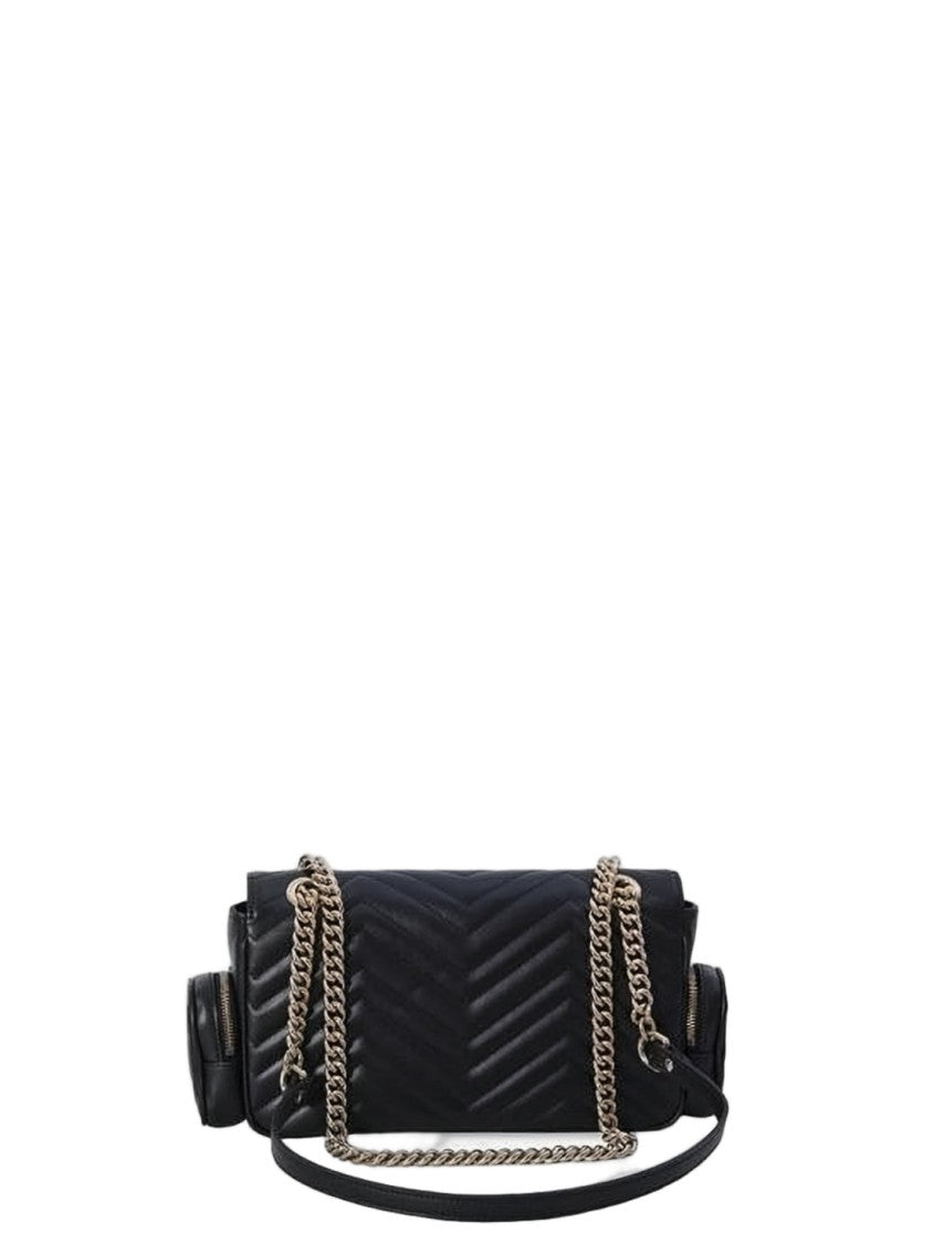 Gucci Chevron-Pattern Quilted Leather Crossbody Bag