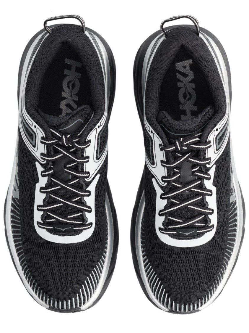 Hoka Bondi 7 Silver Details Sneakers
