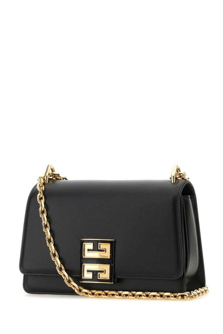 Givenchy Black Leather Small 4G Shoulder Bag