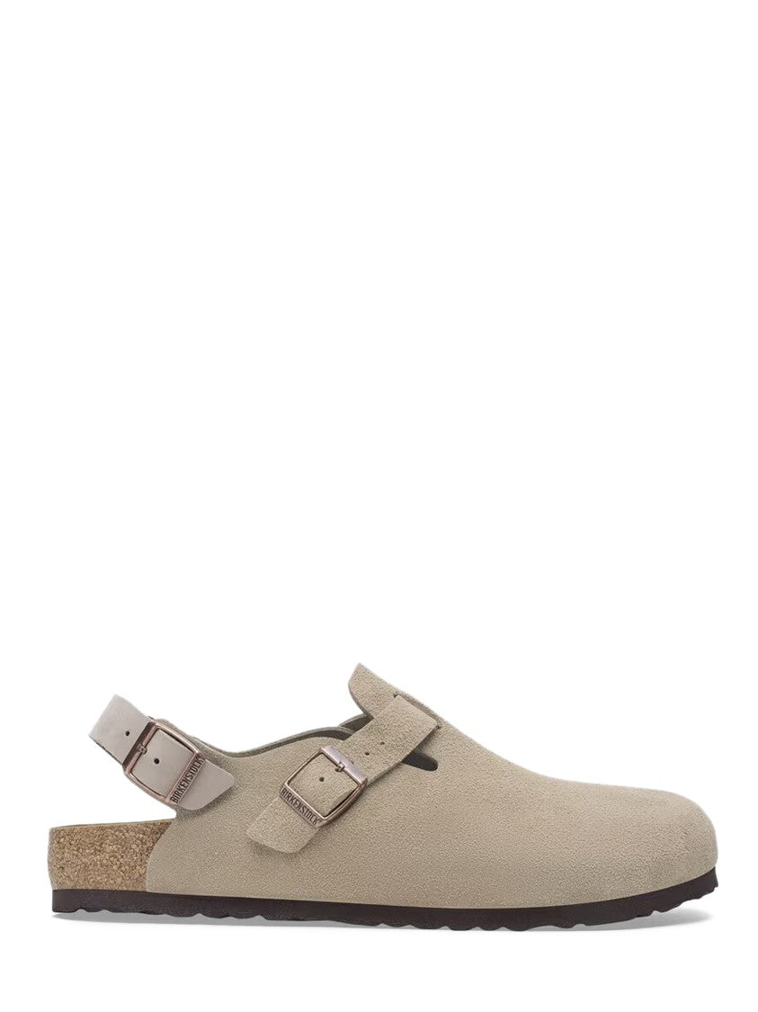 Birkenstock Closed-Toe Sandals With Adjustable Strap And Cork Footbed